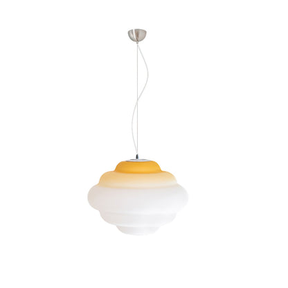 Gradient Cloudy Pendant Lamp Frosted Glass Soft Light Gradient Yellow Día 15.7″ x H 11.8″ NALANI