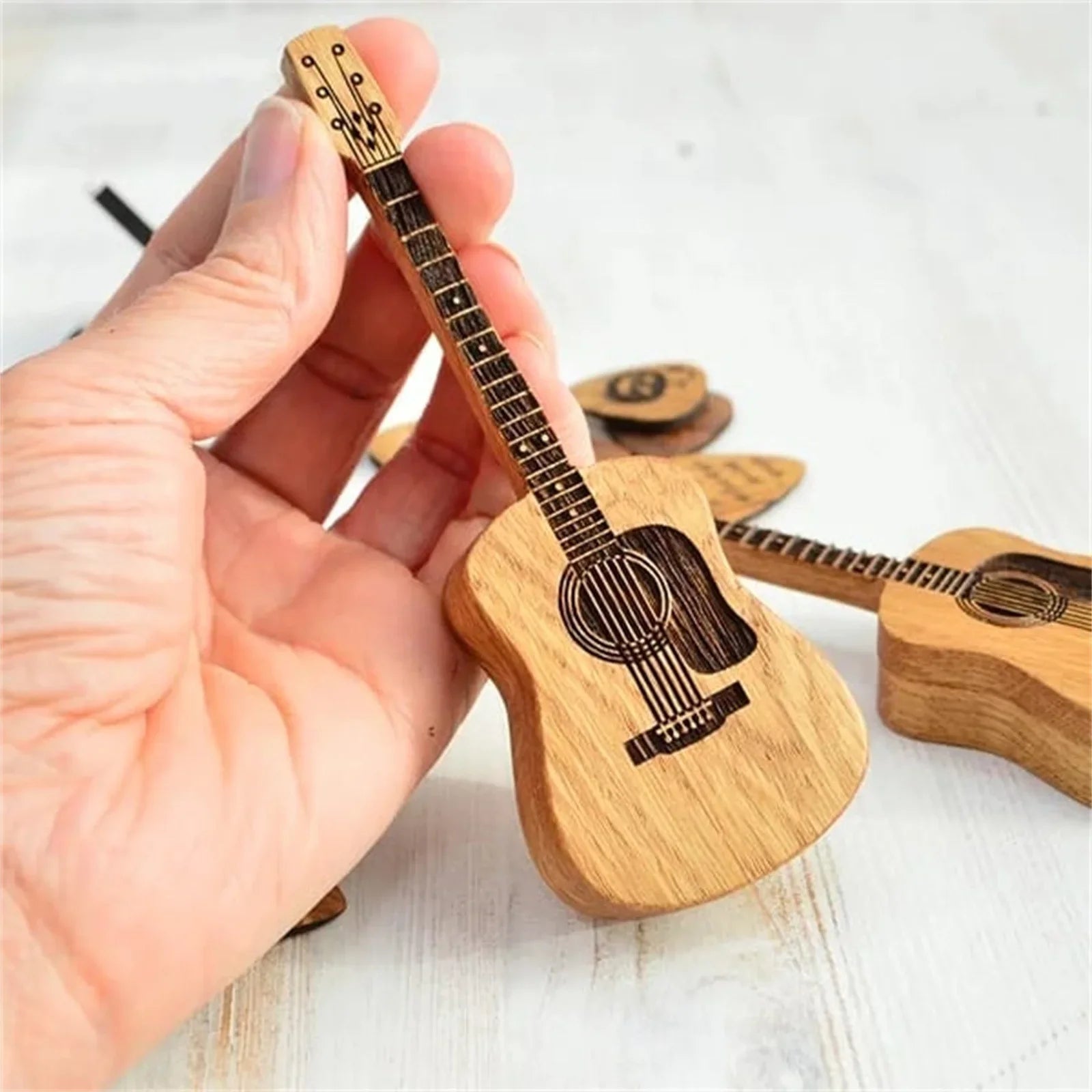 Guitar Pick Box Gift For Music Lovers Keepsake Decor NALANI