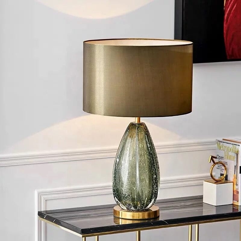 Handblown Glass Lamp With Modern Luxe Design For Living NALANI