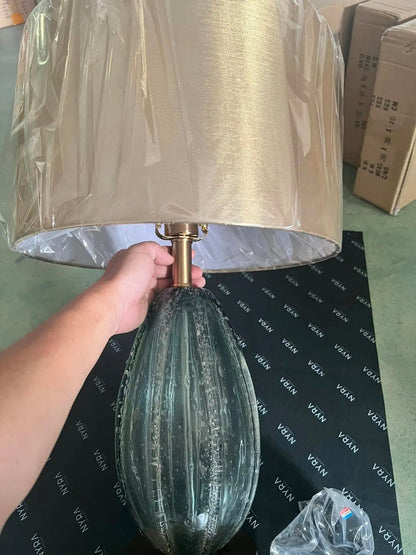 Handblown Glass Lamp With Modern Luxe Design For Living NALANI