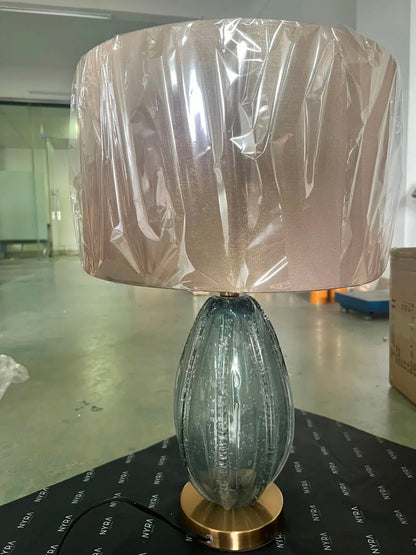 Handblown Glass Lamp With Modern Luxe Design For Living NALANI
