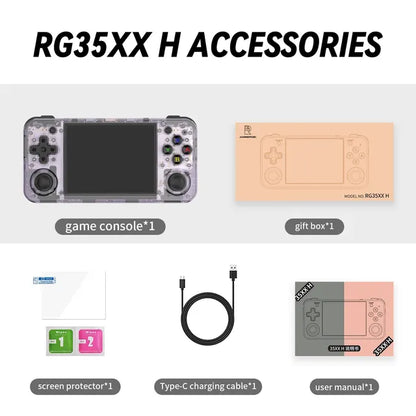 Handheld Game Console Pro V4 ThreePointFiveInch Screen HDMI Translucent purple NALANI