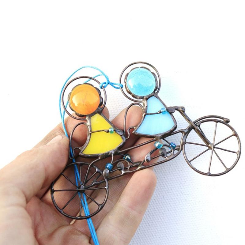 Handmade Colorful Glass Angel Sun Catcher Window Decor NALANI