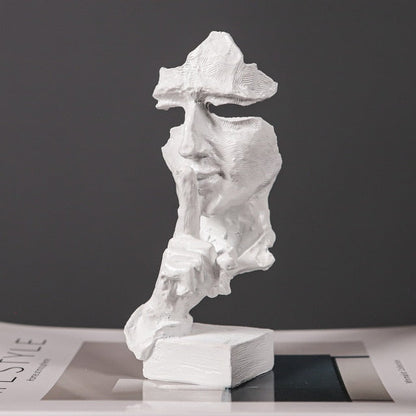 Hear Speak See No Evil Figurines Unique Home Decor Accent Speak no evil - White NALANI