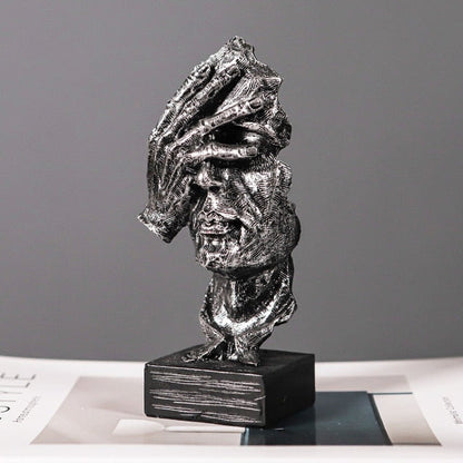Hear Speak See No Evil Figurines Unique Home Decor Accent See No Evil - Silver NALANI