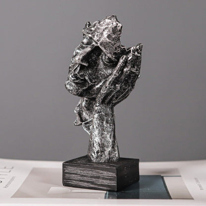 Hear Speak See No Evil Figurines Unique Home Decor Accent Hear No Evil - Silver NALANI