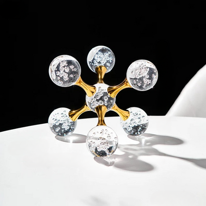 Helix Crystal Molecular Decor for Modern Home Interior Design Helix Crystal 4.9" x 5.9" NALANI