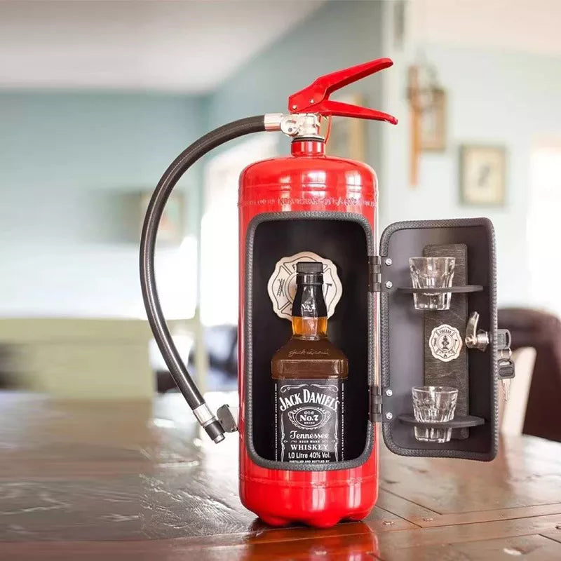 Hidden Bottle Storage Fire Extinguisher Decor Accent NALANI