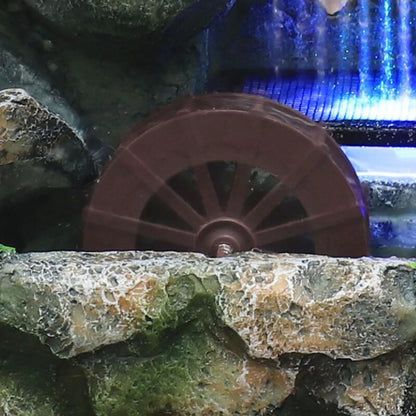 Illuminated Waterfall Fountain with Rock Garden and Tree Ornament NALANI