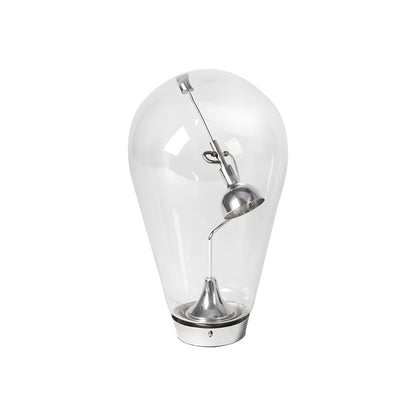 Industrial Glass Table Lamp With Magnetic Dimmer Control NALANI