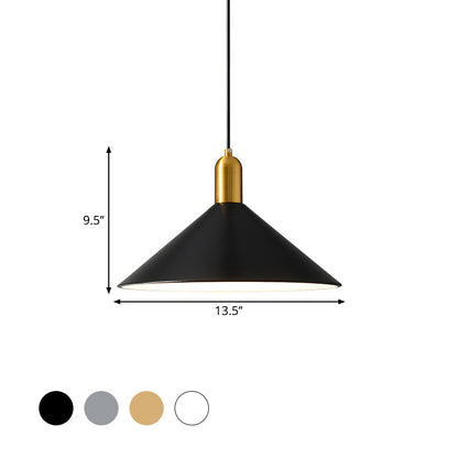 Industrial Metal Conical Drop Pendant Light for Dining Room NALANI