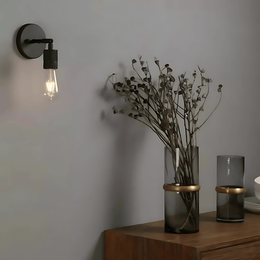 Industrial Metal Wall Light Vintage Style Fixture Lamp NALANI