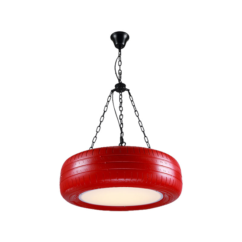 Industrial Rubber Car Tire Chandelier Hanging Light Bar NALANI