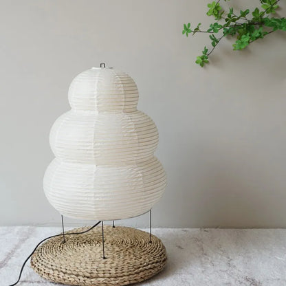 Japanese Wabi Sabi Tripod Floor Lamp Warm Ambient Glow UK Plug NALANI