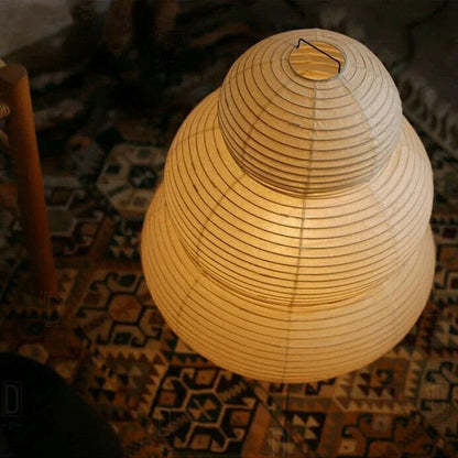 Japanese Washi Floor Lamp for Soothing Ambient Lighting NaLani