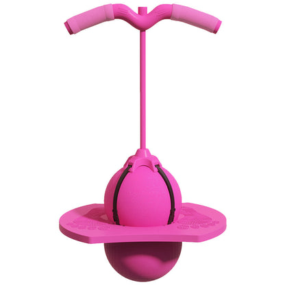 Kids Balance Pogo Stick With Safe Grip Ball For Fun Pink NALANI