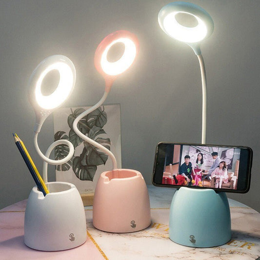Kids Desk Lamp with Pot and Phone Holder for Room Decor NaLani