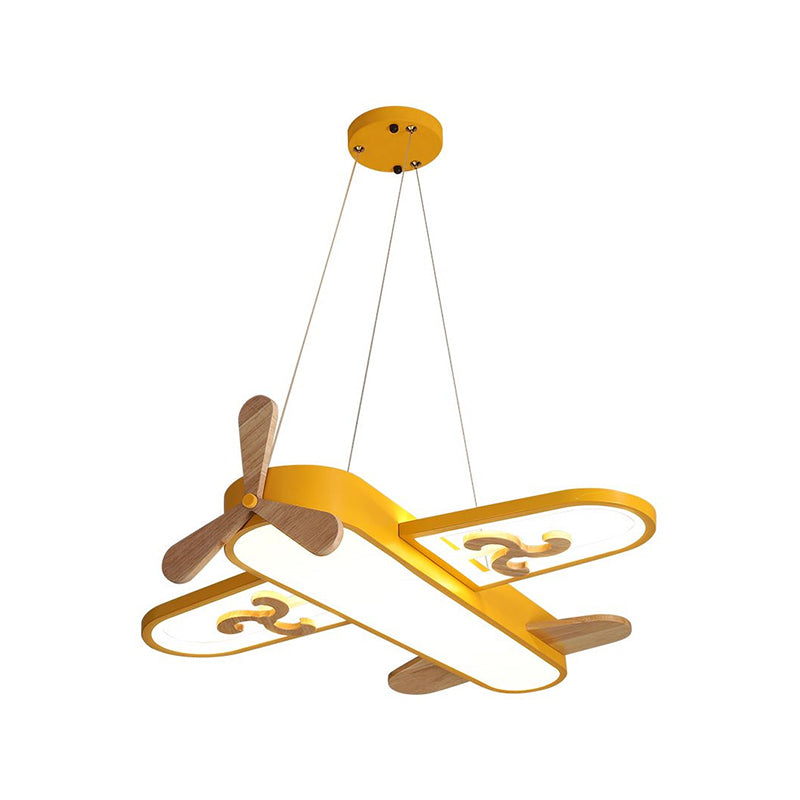Kids Plane Shaped LED Pendant Chandelier Acrylic Bedroom NALANI