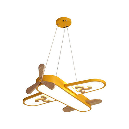 Kids Plane Shaped LED Pendant Chandelier Acrylic Bedroom NALANI