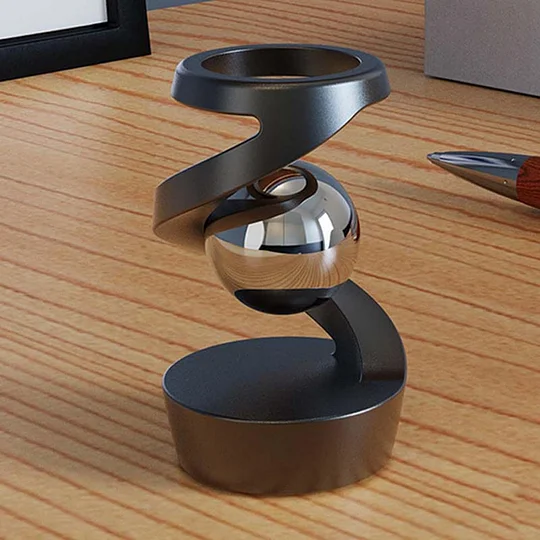 Kinetic Desk Toy With Levitating Globe Optical Illusion NALANI