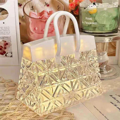 LED Acrylic Purse Lamp Elegant Retro Light for Home Decor and Gifts NALANI