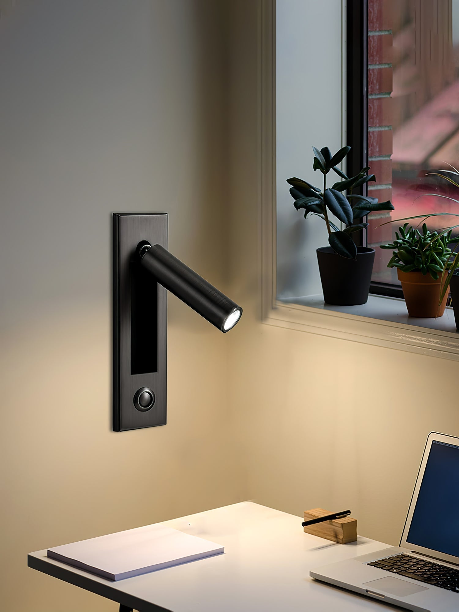 LED Adjustable Bedside Reading Light Sconce For Small Rooms NALANI