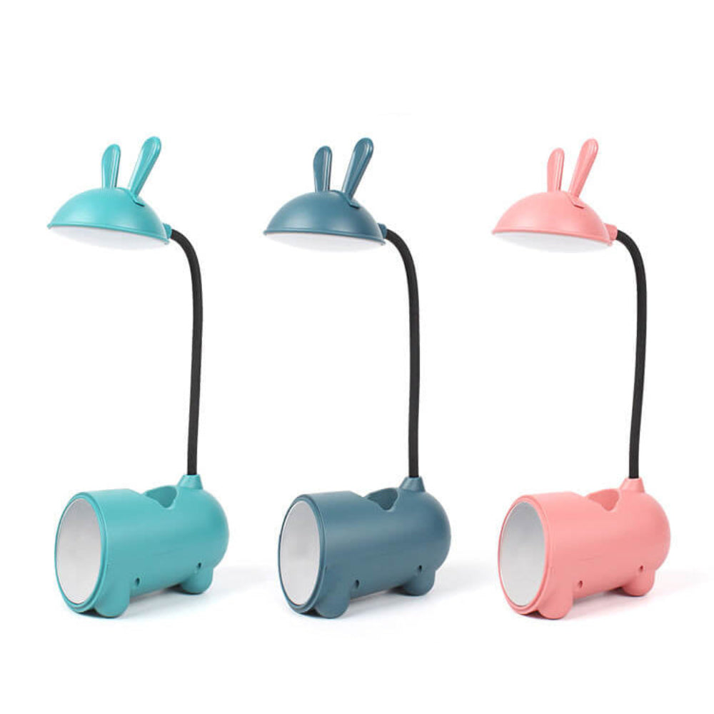 LED Desk Lamp With Touch Control Flexible Arm And Pen Holder NALANI