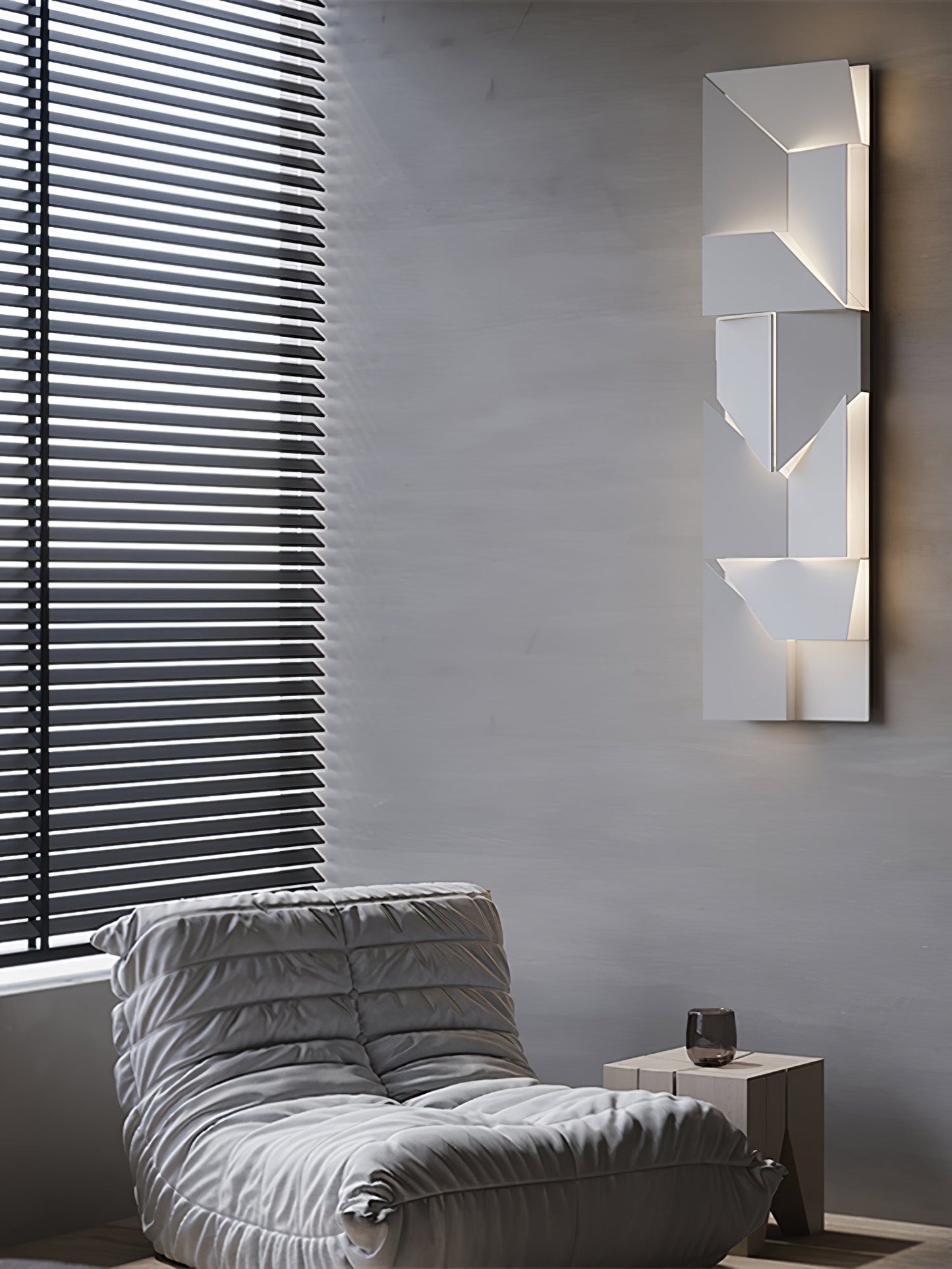 LED Diffused Aluminum Wall Sconce Matte White Modern NALANI