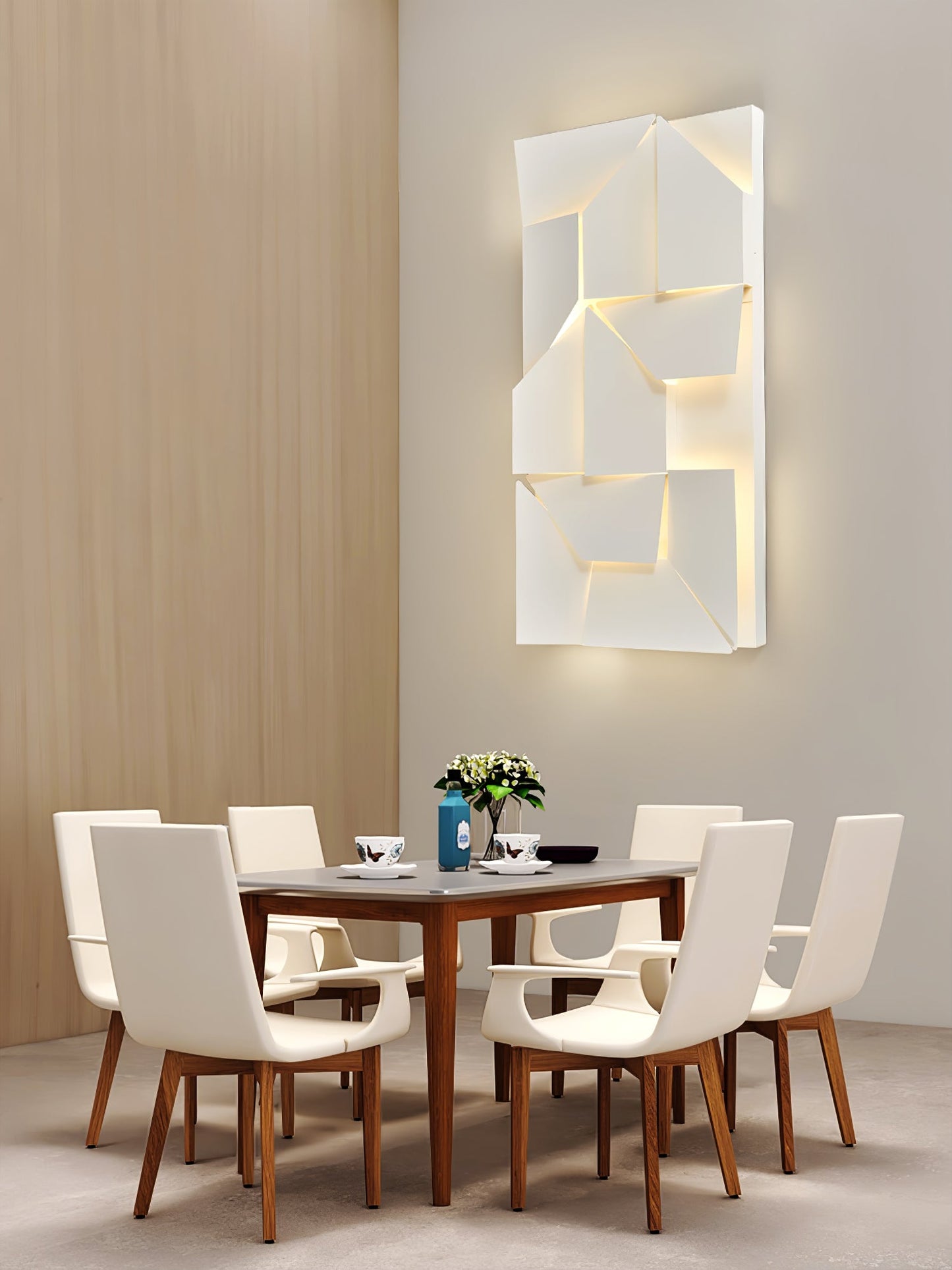 LED Diffused Aluminum Wall Sconce Matte White Modern NALANI