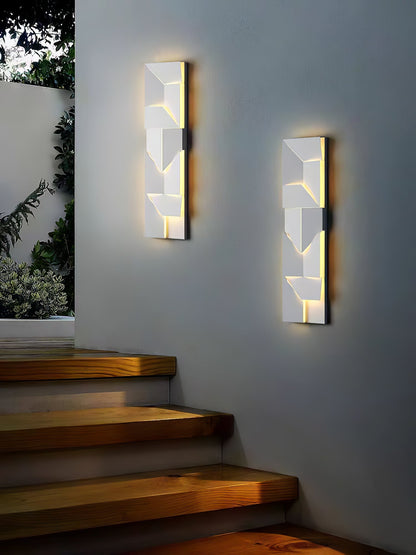 LED Diffused Aluminum Wall Sconce Matte White Modern NALANI