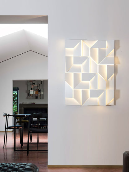 LED Diffused Aluminum Wall Sconce Matte White Modern NALANI