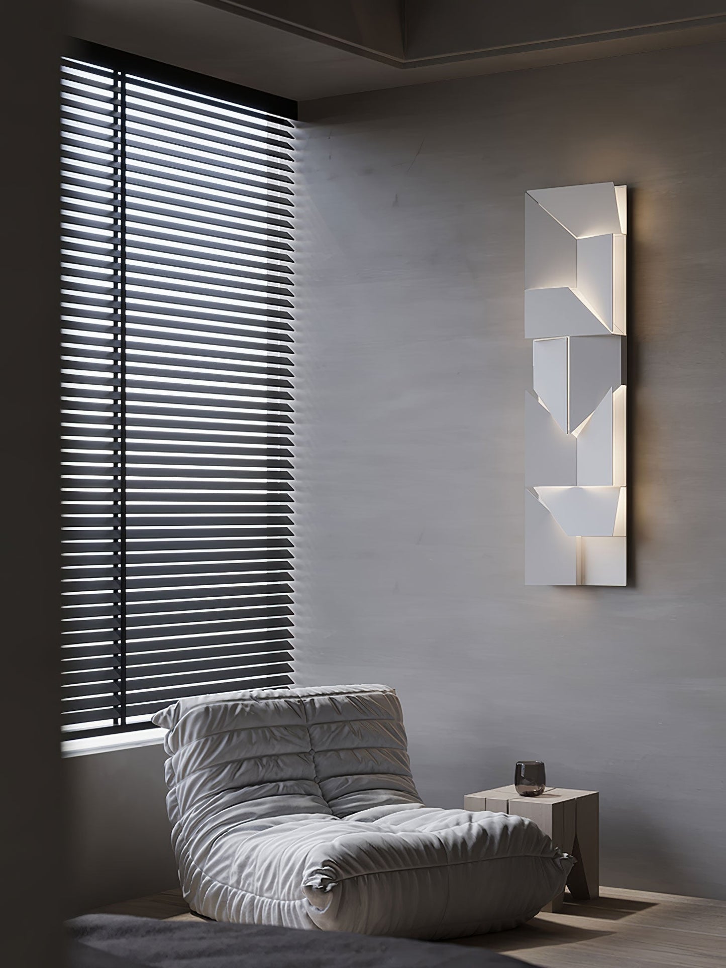 LED Diffused Aluminum Wall Sconce Matte White Modern NALANI