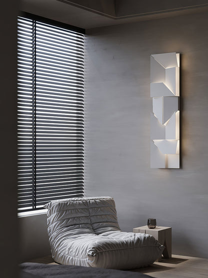 LED Diffused Aluminum Wall Sconce Matte White Modern NALANI