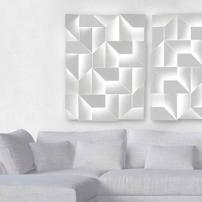 LED Diffused Aluminum Wall Sconce Matte White Modern NALANI