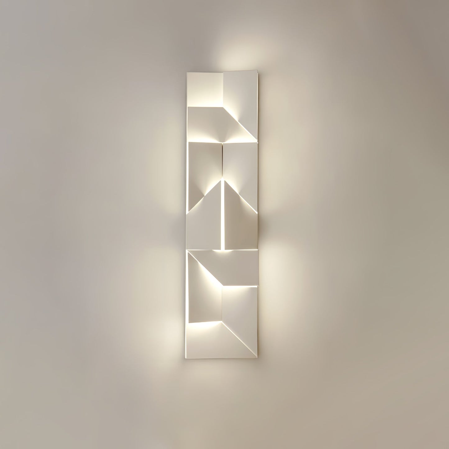 LED Diffused Aluminum Wall Sconce Matte White Modern NALANI