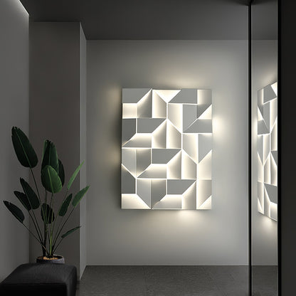 LED Diffused Aluminum Wall Sconce Matte White Modern NALANI