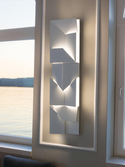 LED Diffused Aluminum Wall Sconce Matte White Modern NALANI