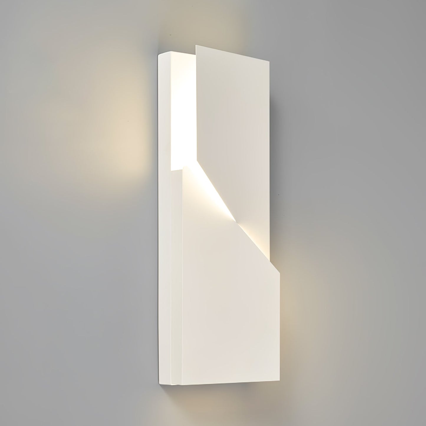 LED Diffused Aluminum Wall Sconce Matte White Modern NALANI