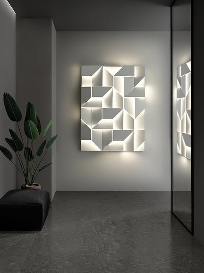 LED Diffused Aluminum Wall Sconce Matte White Modern NALANI