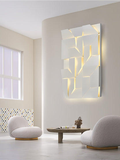 LED Diffused Aluminum Wall Sconce Matte White Modern NALANI