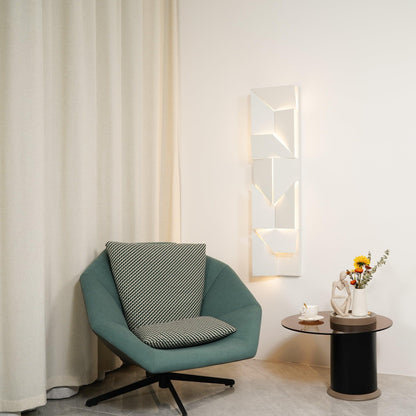 LED Diffused Aluminum Wall Sconce Matte White Modern NALANI