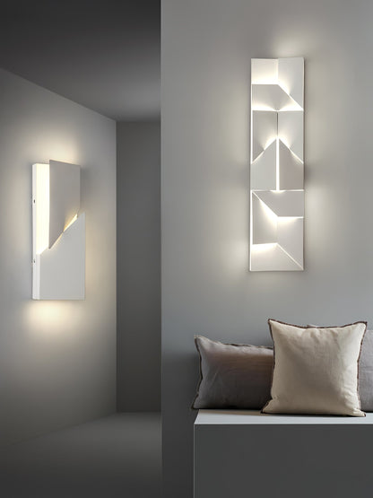 LED Diffused Aluminum Wall Sconce Matte White Modern NALANI