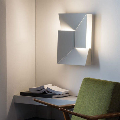 LED Diffused Aluminum Wall Sconce Matte White Modern NALANI