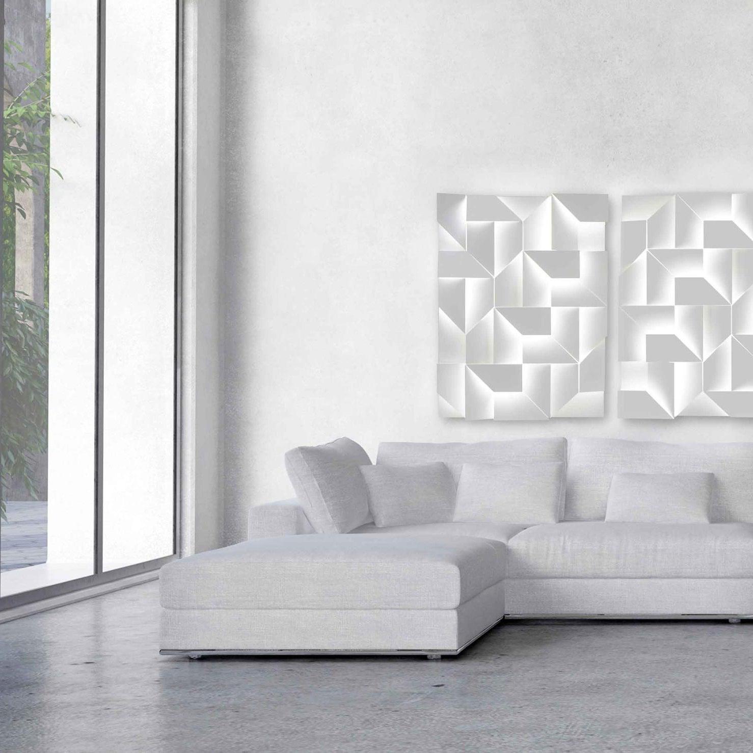 LED Diffused Aluminum Wall Sconce Matte White Modern NALANI