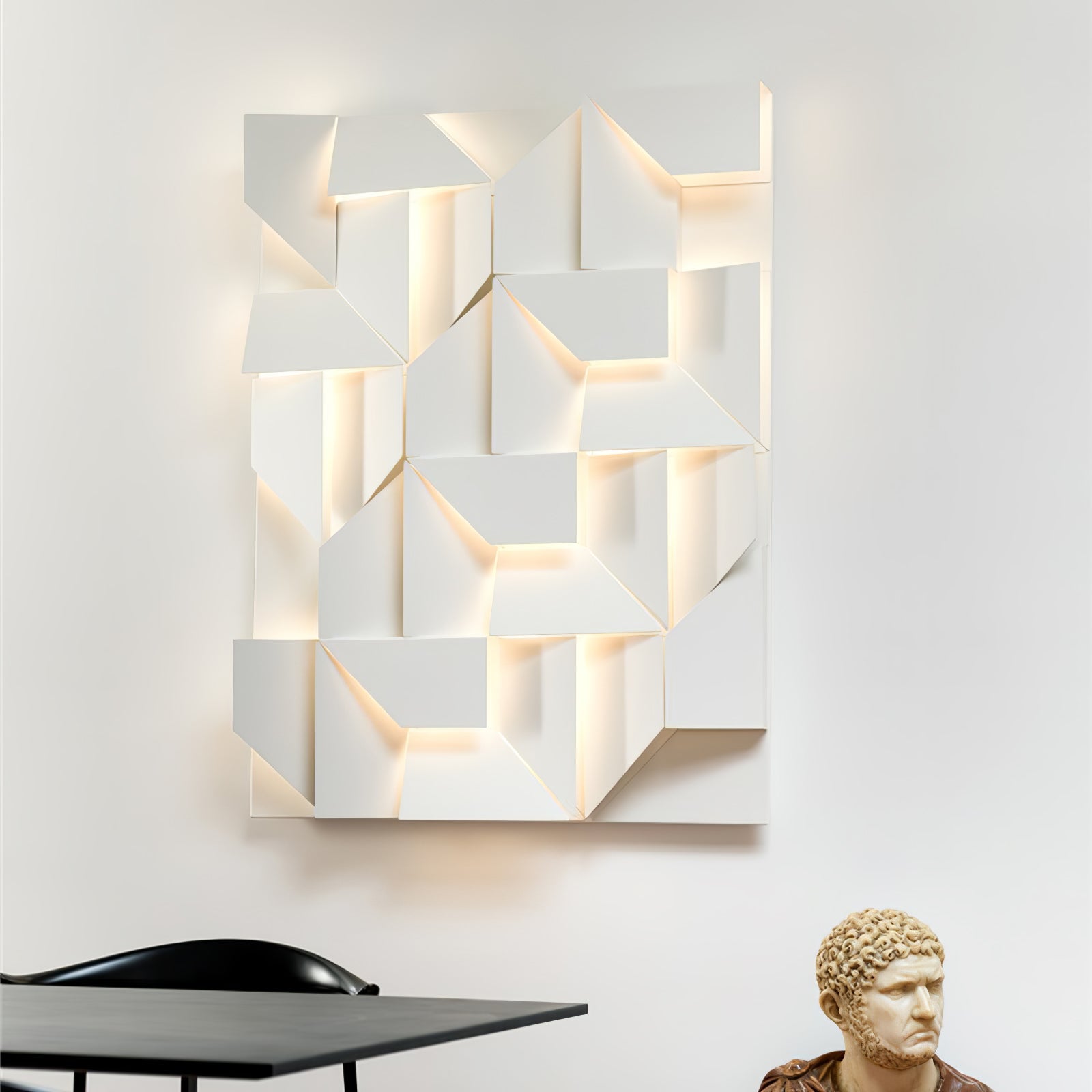 LED Diffused Aluminum Wall Sconce Matte White Modern NALANI
