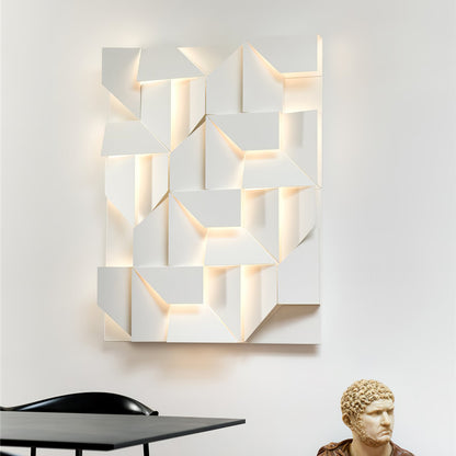 LED Diffused Aluminum Wall Sconce Matte White Modern NALANI