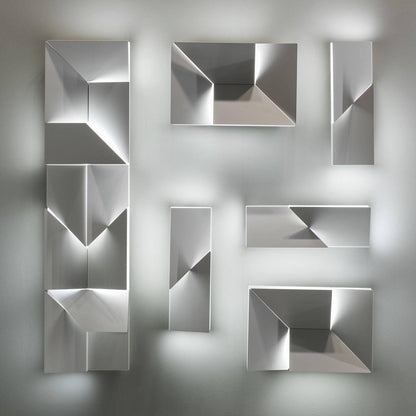 LED Diffused Aluminum Wall Sconce Matte White Modern NALANI
