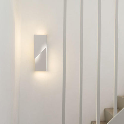 LED Diffused Aluminum Wall Sconce Matte White Modern NALANI