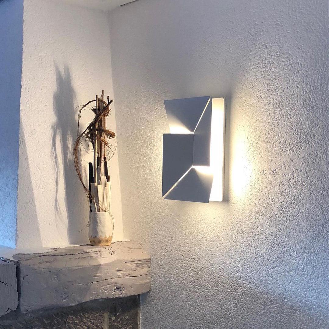 LED Diffused Aluminum Wall Sconce Matte White Modern NALANI