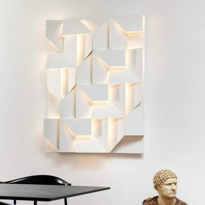 LED Diffused Aluminum Wall Sconce Matte White Modern NALANI